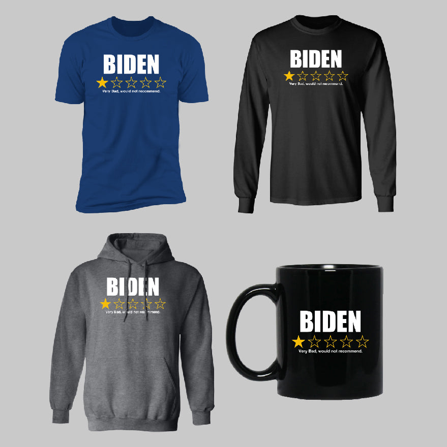 BIDEN - 1 Star Rating, Very Bad Not Recommended