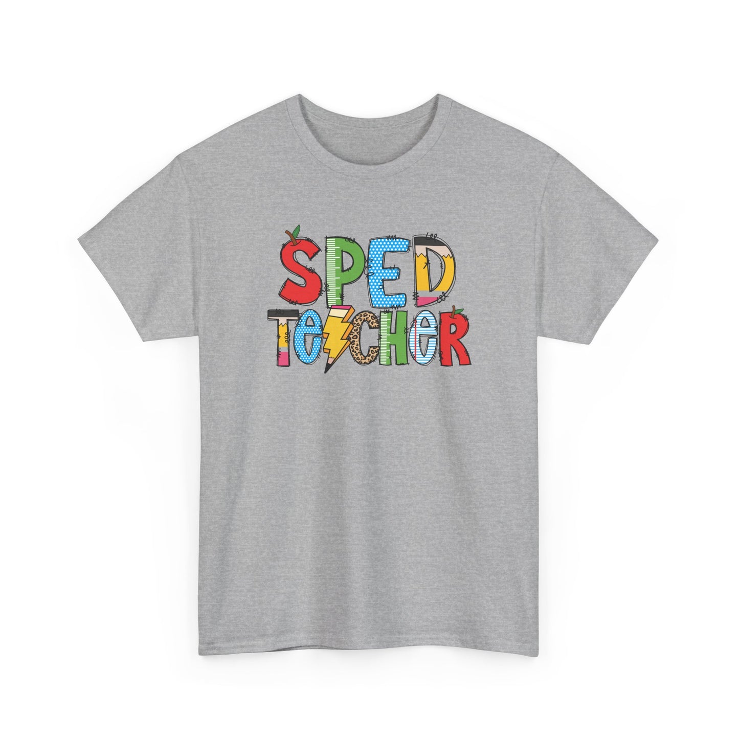 Sped Teacher Colorblock T-Shirt- Fun School Staff Gift