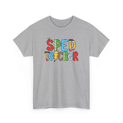Sped Teacher Colorblock T-Shirt- Fun School Staff Gift