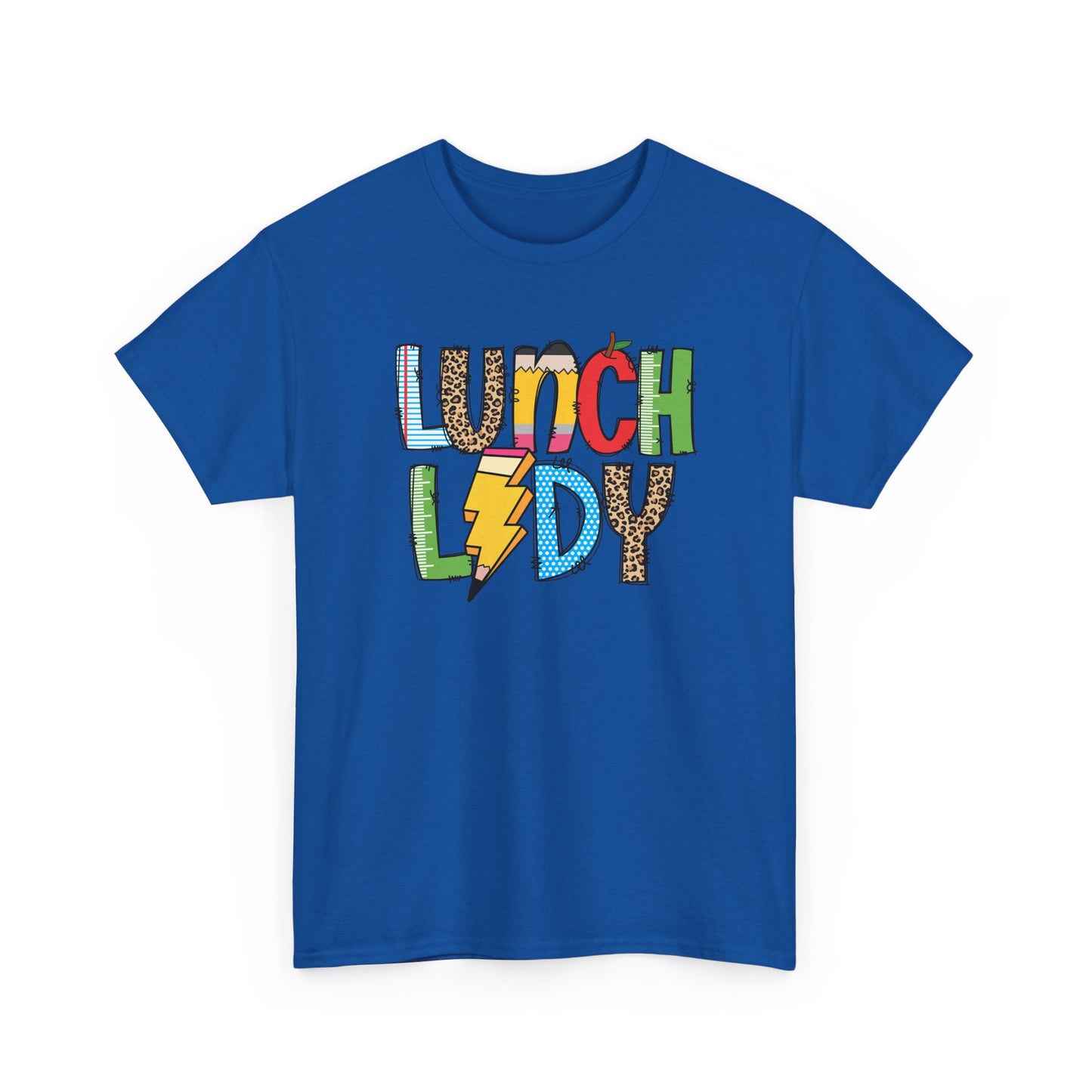 Lunch Lady Colorblock T-Shirt- Fun School Staff Gift