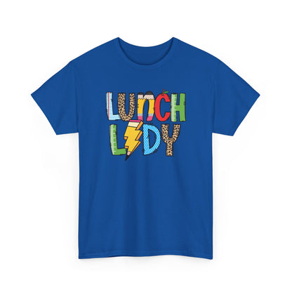 Lunch Lady Colorblock T-Shirt- Fun School Staff Gift