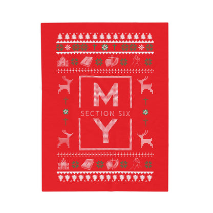 Christmas Velveteen Plush Blanket — MS Section 6 Youth