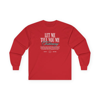 ADULT - Long Sleeve Tee - Testimony