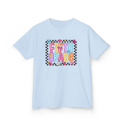 Girls - Fifth Grade Kids T‑Shirt — Colorful Back-to-School Tee