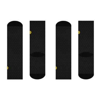 Sold Black Honeycomb - Socks - Stud Game Sports Honey Drip