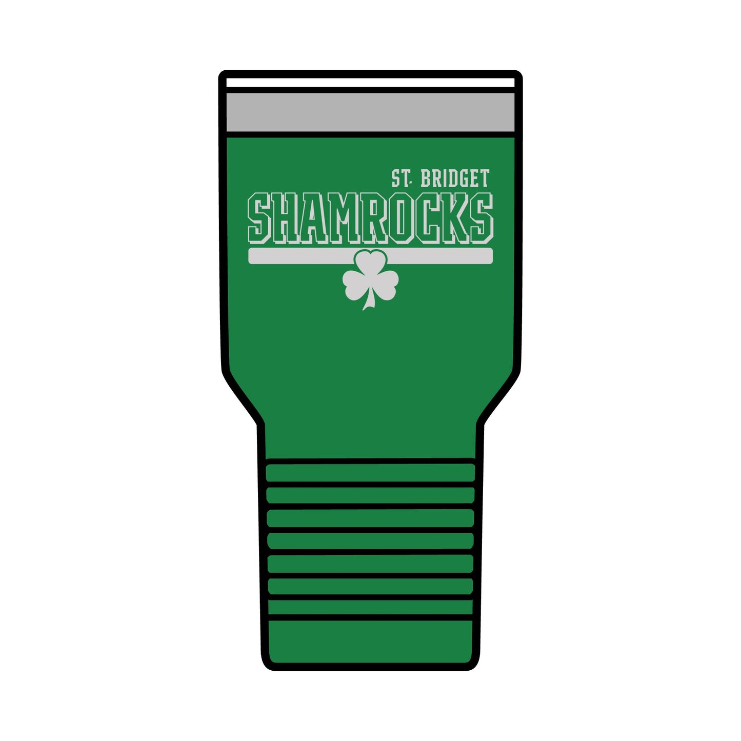 30oz Insulated Tumbler - St. Bridget SHAMROCKS