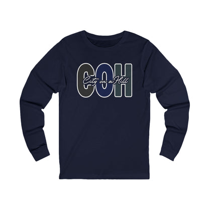 ADULT - Premium Long Sleeve Tee - City on a Hill