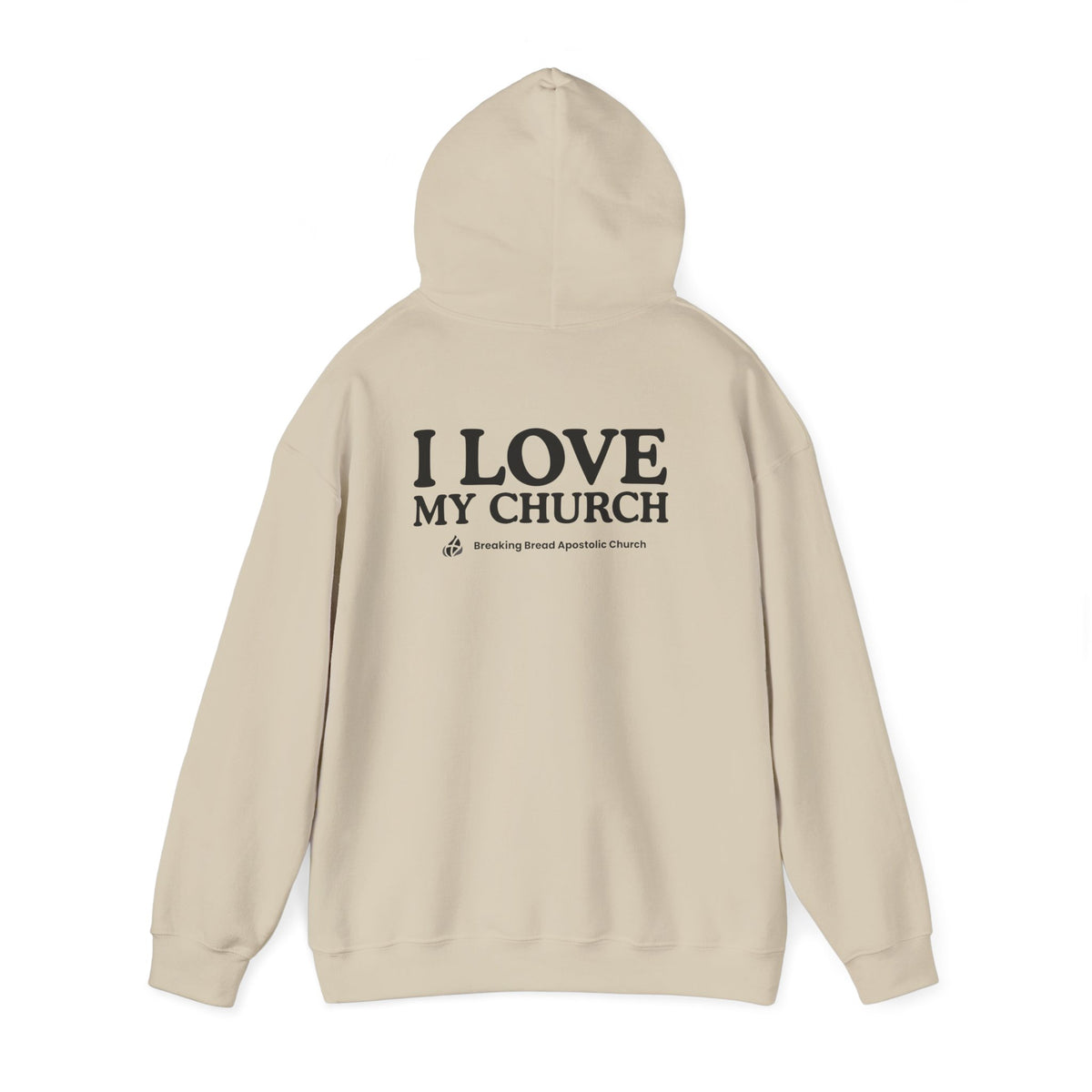 ADULT - Basic Hoodie -  I Love My Church - BBA
