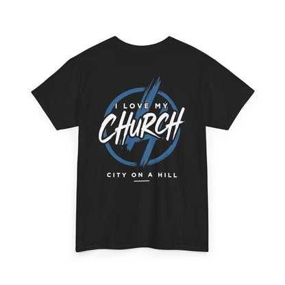 ADULT - I Love My Church Tee - City on a Hill