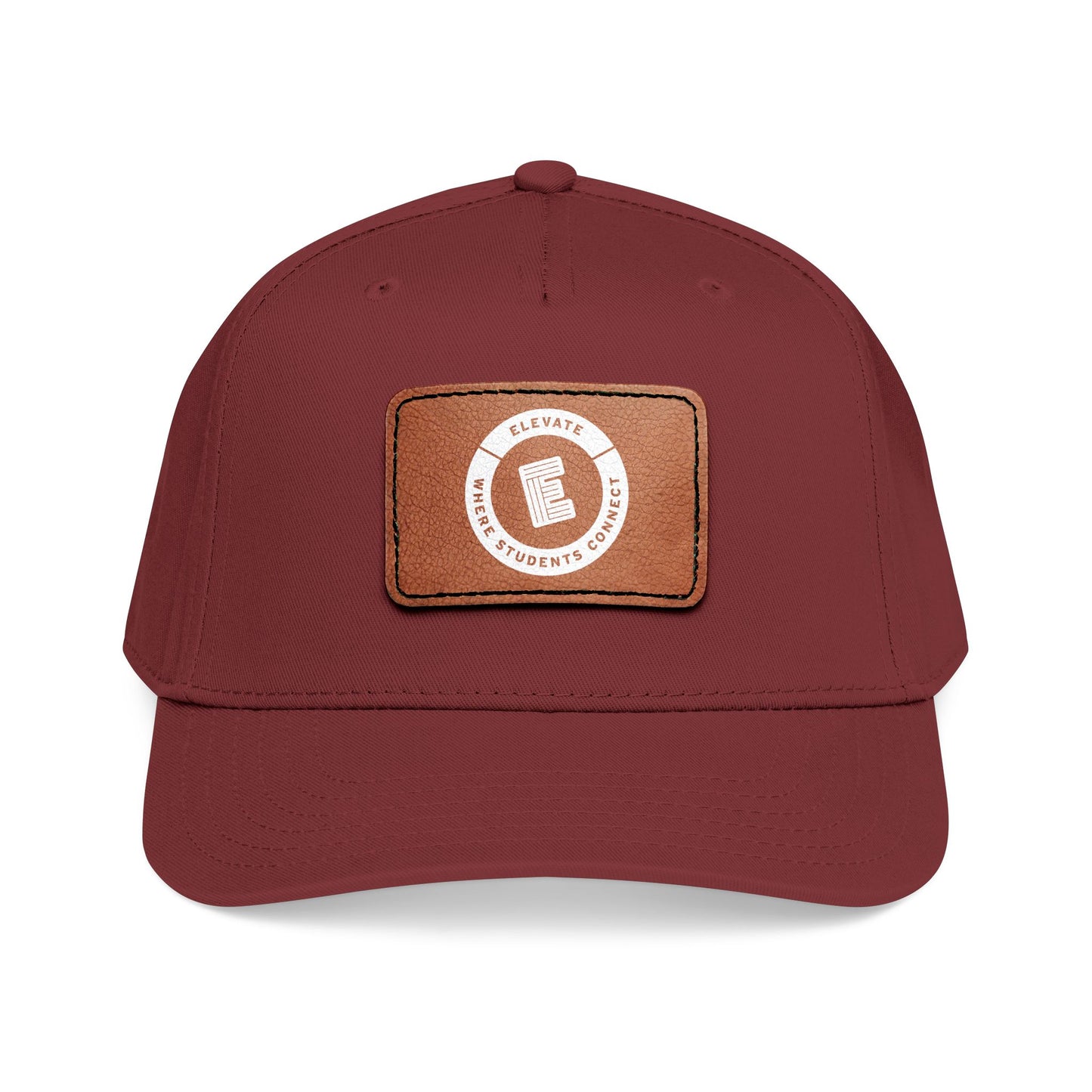 Leather Patch Baseball Cap – Elevate Where Student Connects