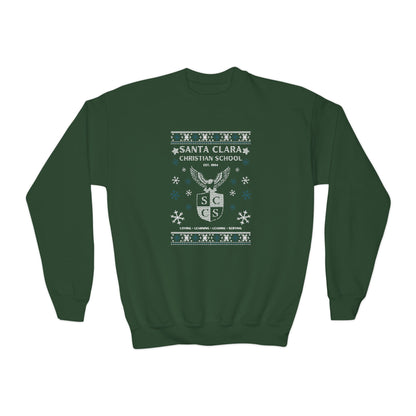 YOUTH - Christmas Crewneck Sweatshirt — Santa Clara