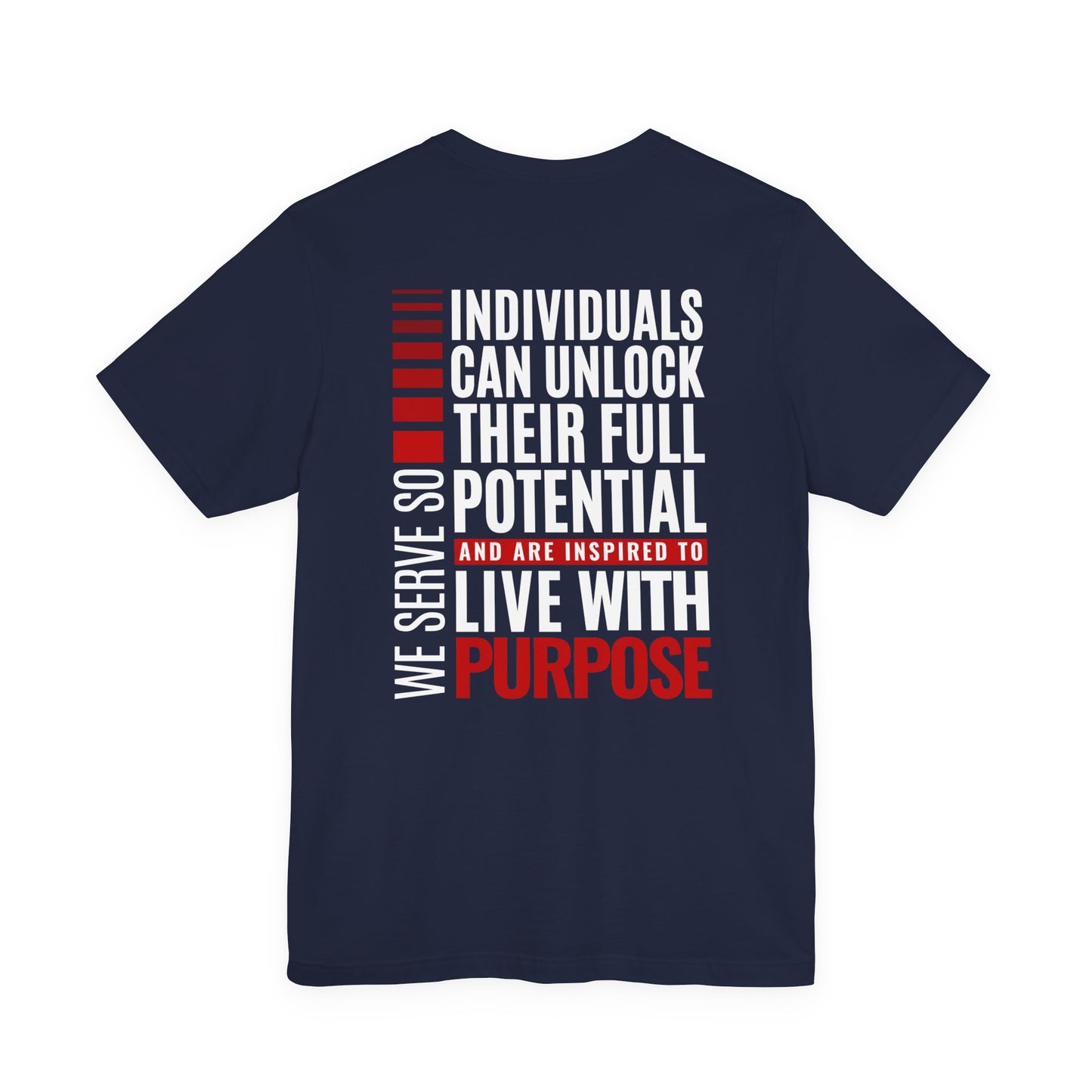 Adult - Premium T-shirt - Living with Purpose We Serve