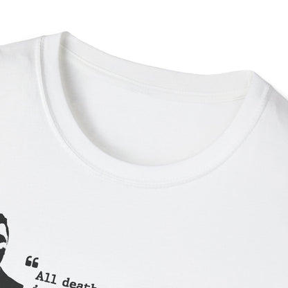Charlie Kirk Memorial Shirt, All Death Can Do to the Believer Is Deliver Him to Jesus Shirt, Tribute Portrait Tee, Gildan Unisex