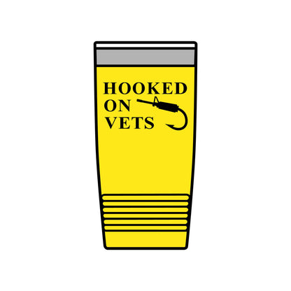 Hooked on Vets 20oz Insulated Tumbler — Veterinarian Lover Travel Mug
