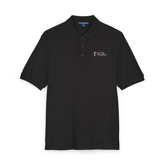 Adult - Poly/Cotton blend Embroidered Polo Shirt - Living with Purpose