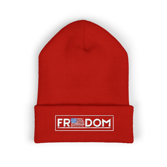 Freedom Embroidered Cuffed Beanie - Freedom Summit