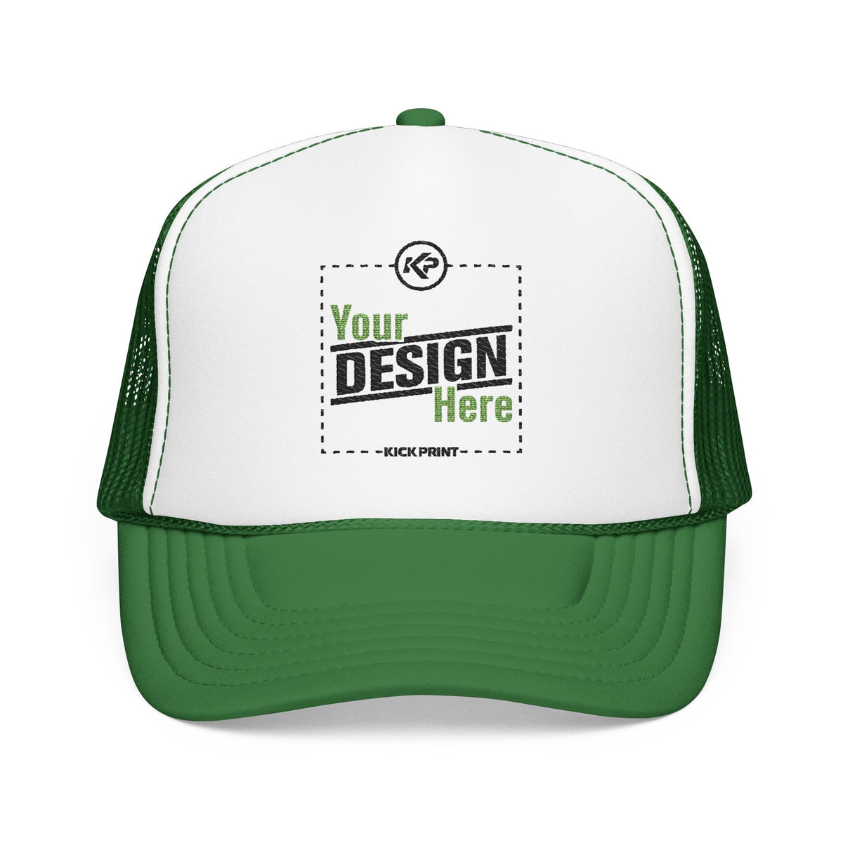 Embroidered Snapback Trucker Cap