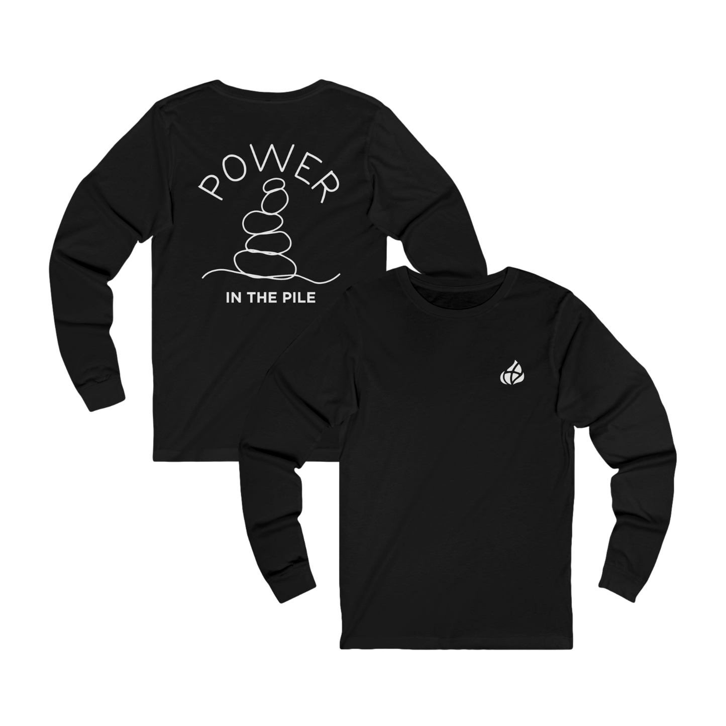 ADULT - Basic Long sleeve - Power in the Piles - BBA