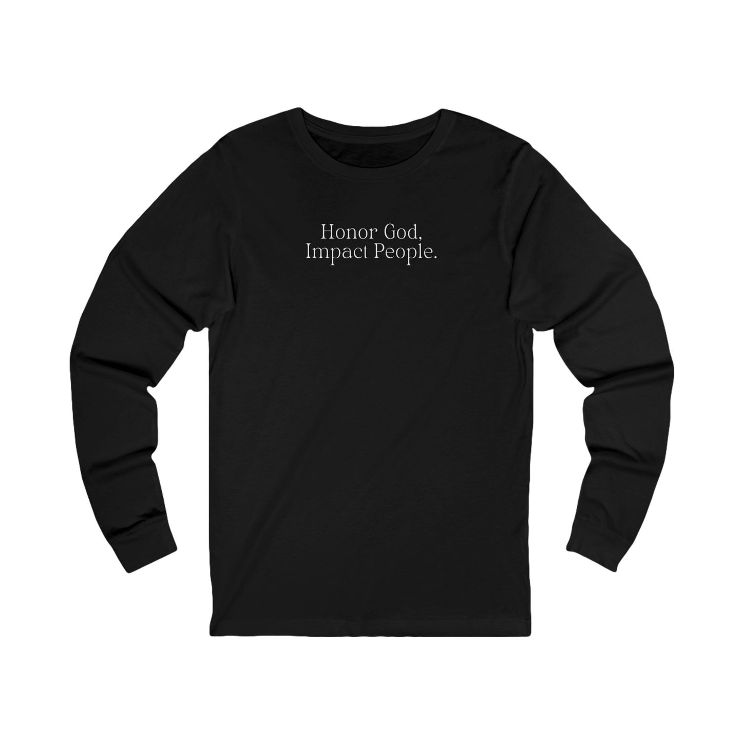 Adult - Premium Long Sleeve Tee Honor God Impact People - FAC Aurora