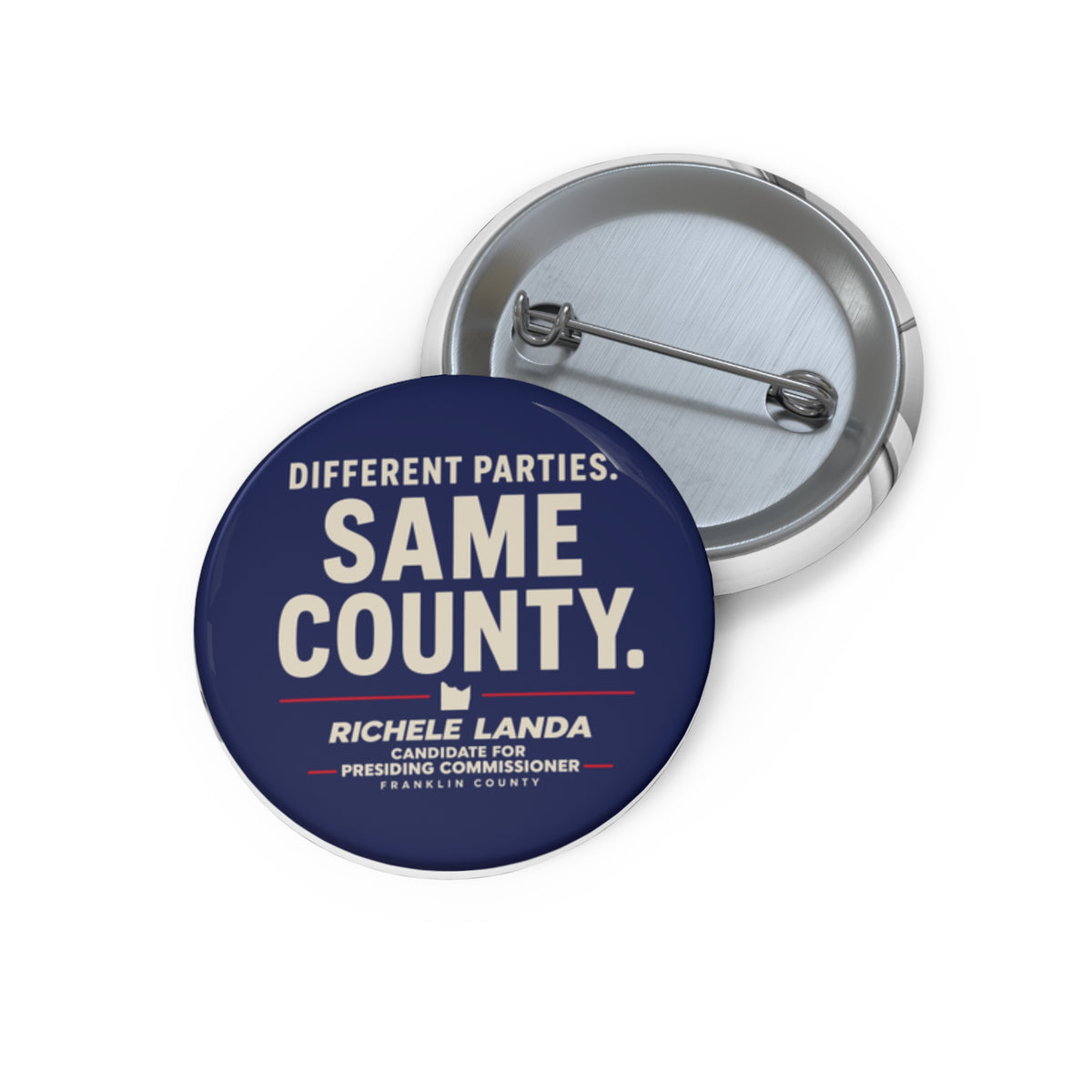 Pin Button - Different Parties- Same County