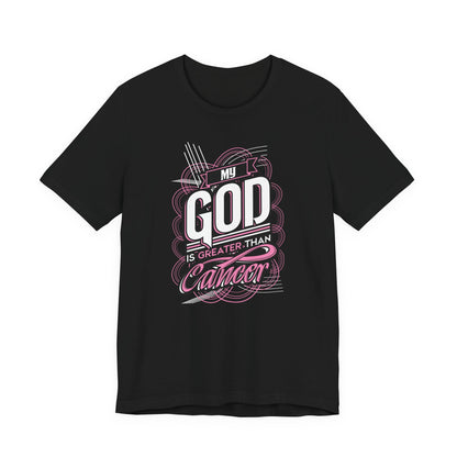 God is Greater than Cancer MAN UP - Premium Short Sleeve T-Shirt