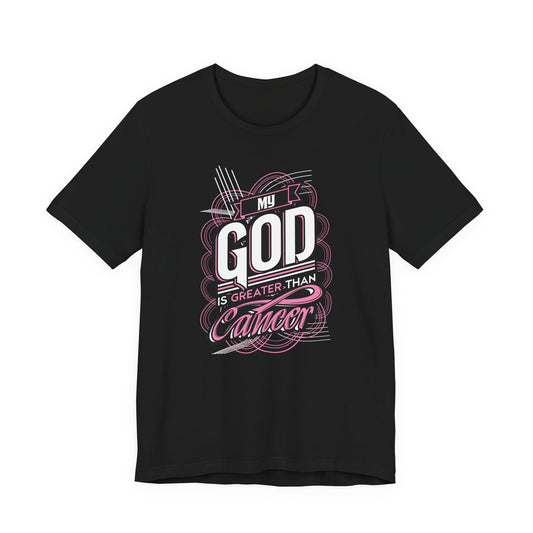 God is Greater than Cancer MAN UP - Premium Short Sleeve T-Shirt