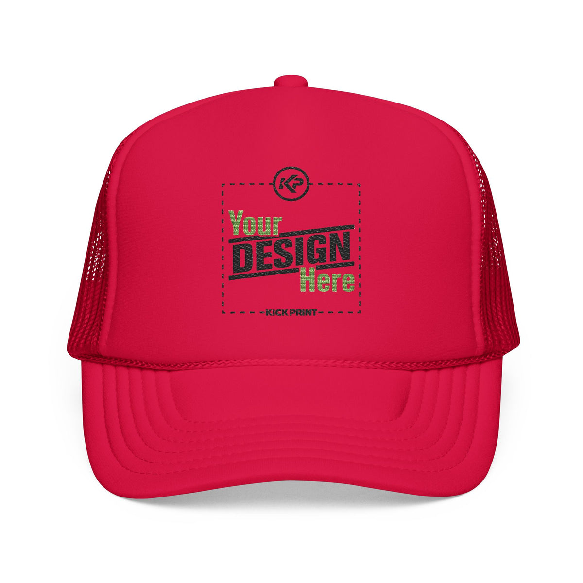 Embroidered Snapback Trucker Cap
