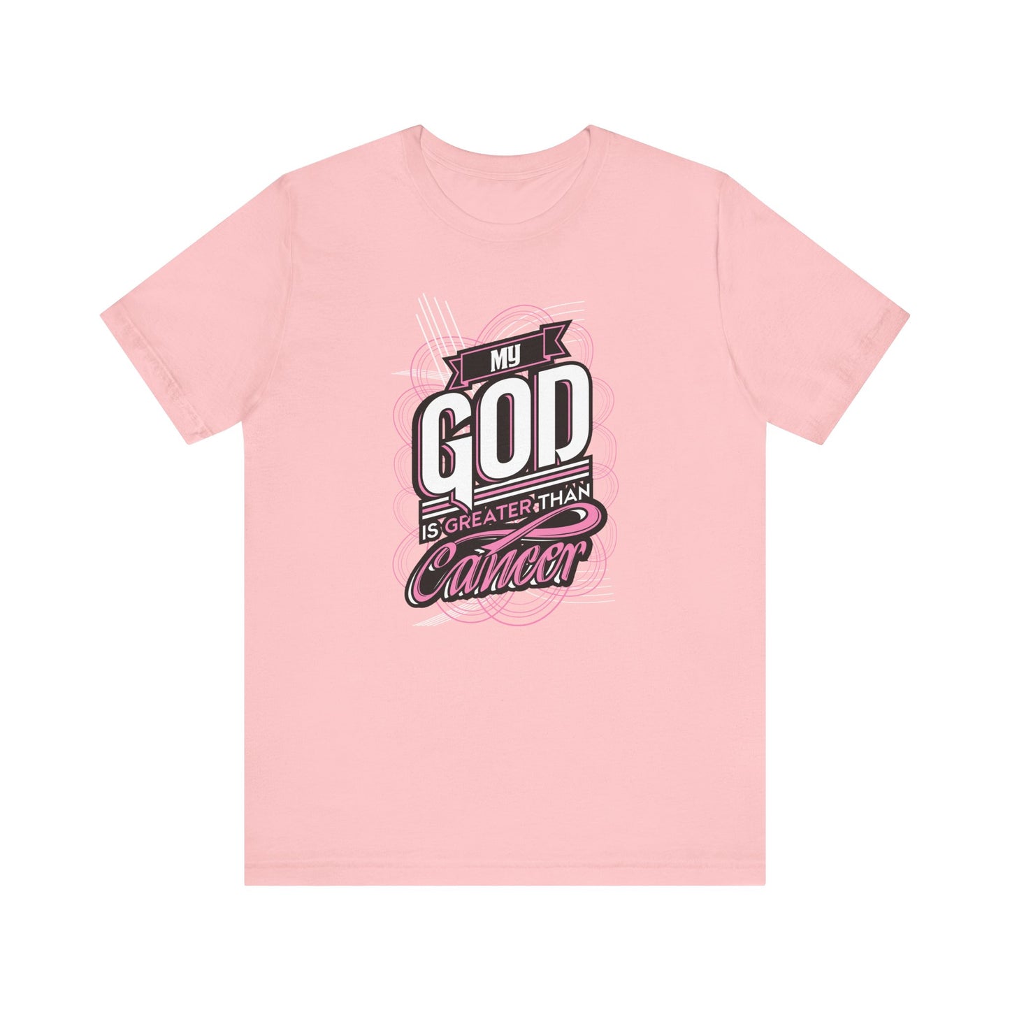 God is Greater than Cancer MAN UP - Premium Short Sleeve T-Shirt