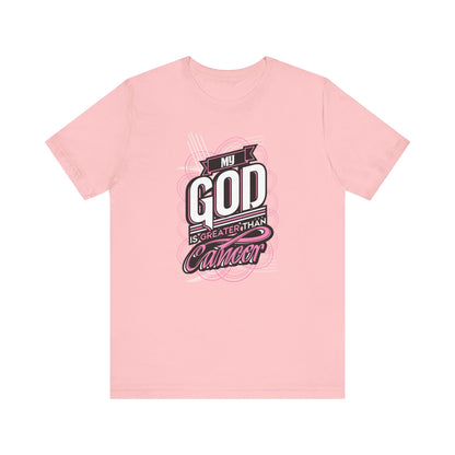 God is Greater than Cancer MAN UP - Premium Short Sleeve T-Shirt
