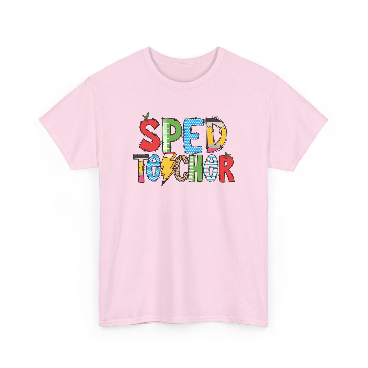 Sped Teacher Colorblock T-Shirt- Fun School Staff Gift