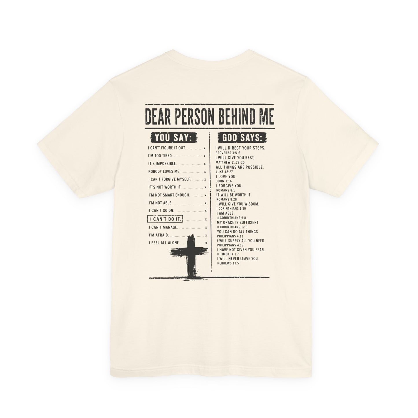 ADULT - Dear Person Behind Me Premium Tee - City on a Hill