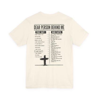 ADULT - Dear Person Behind Me Premium Tee - City on a Hill