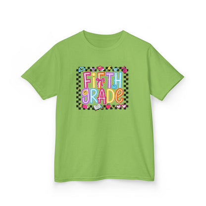 Girls - Fifth Grade Kids T‑Shirt — Colorful Back-to-School Tee