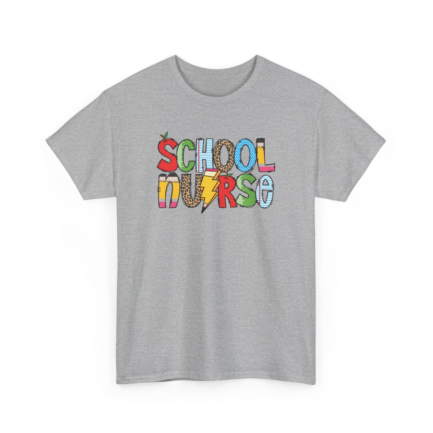 School Nurse Colorblock T-Shirt- Fun School Staff Gift