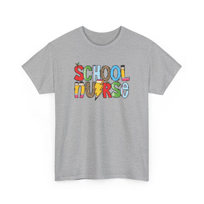 School Nurse Colorblock T-Shirt- Fun School Staff Gift