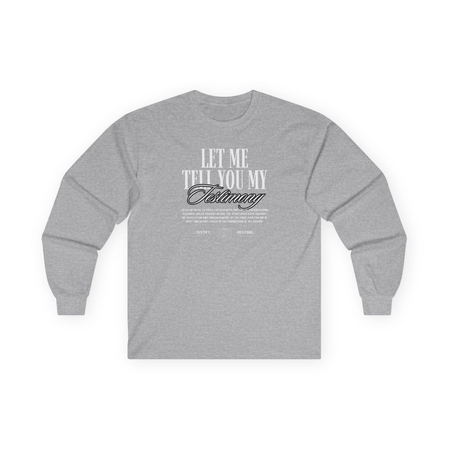ADULT - Long Sleeve Tee - Testimony