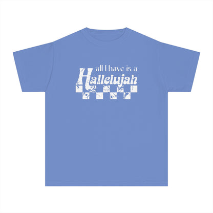 KIDS - "All I Have is a Hallelujah" Comfort Colors Shirt - Hope Church