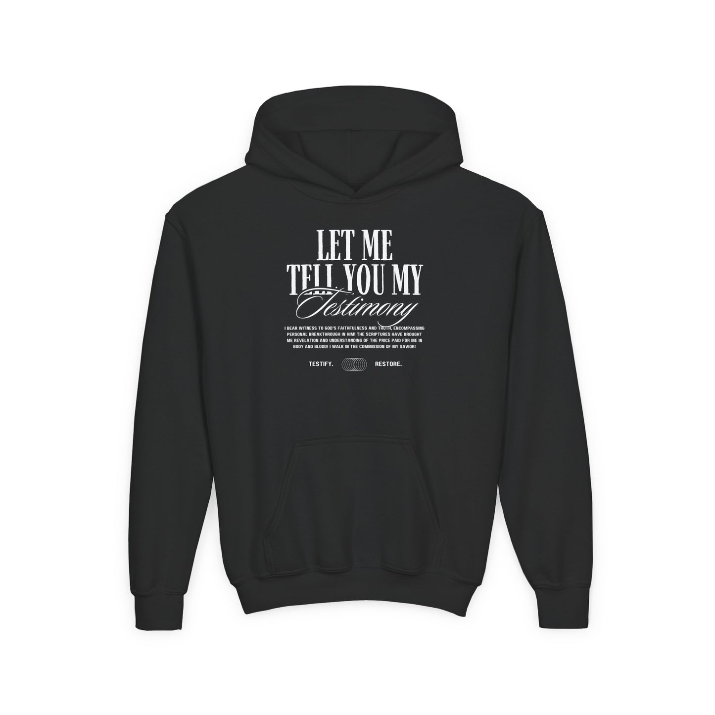 YOUTH - Basic Hoodie - Testimony