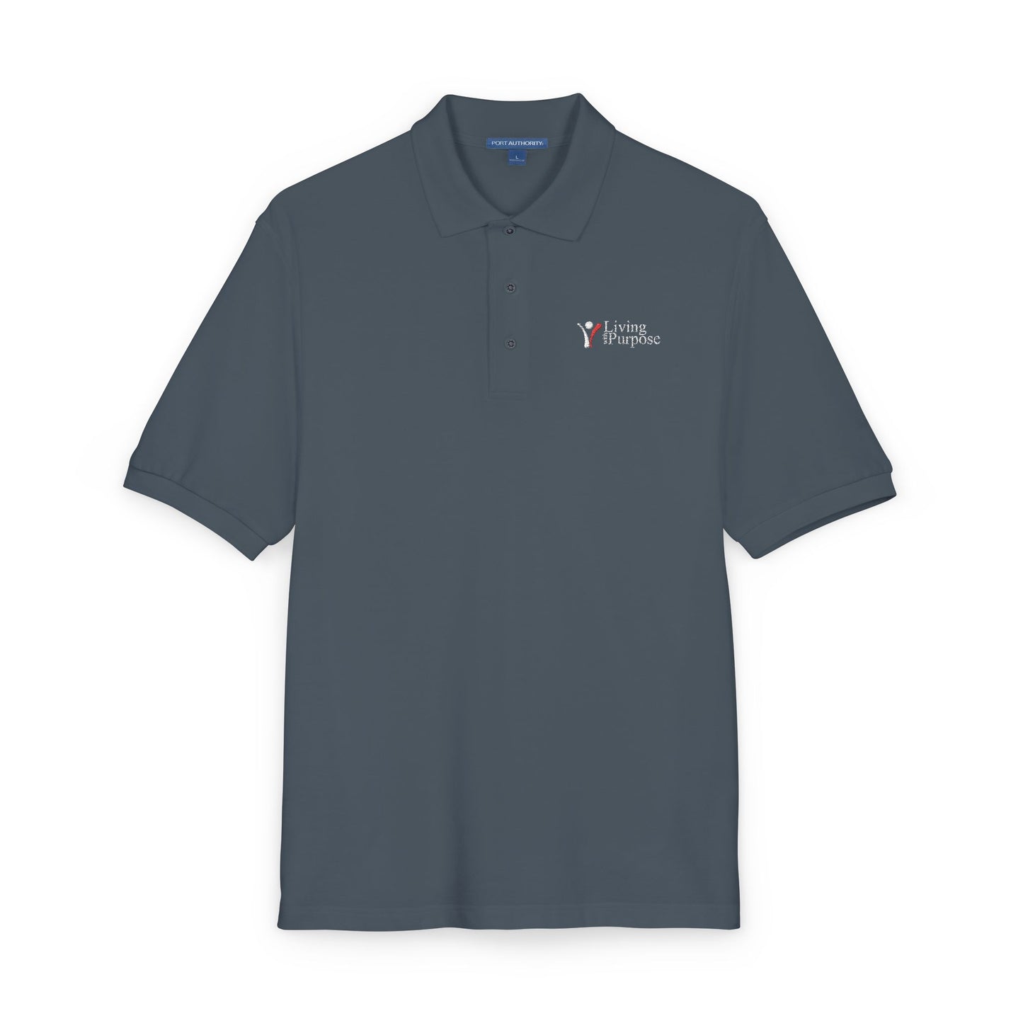Adult - Poly/Cotton blend Embroidered Polo Shirt - Living with Purpose