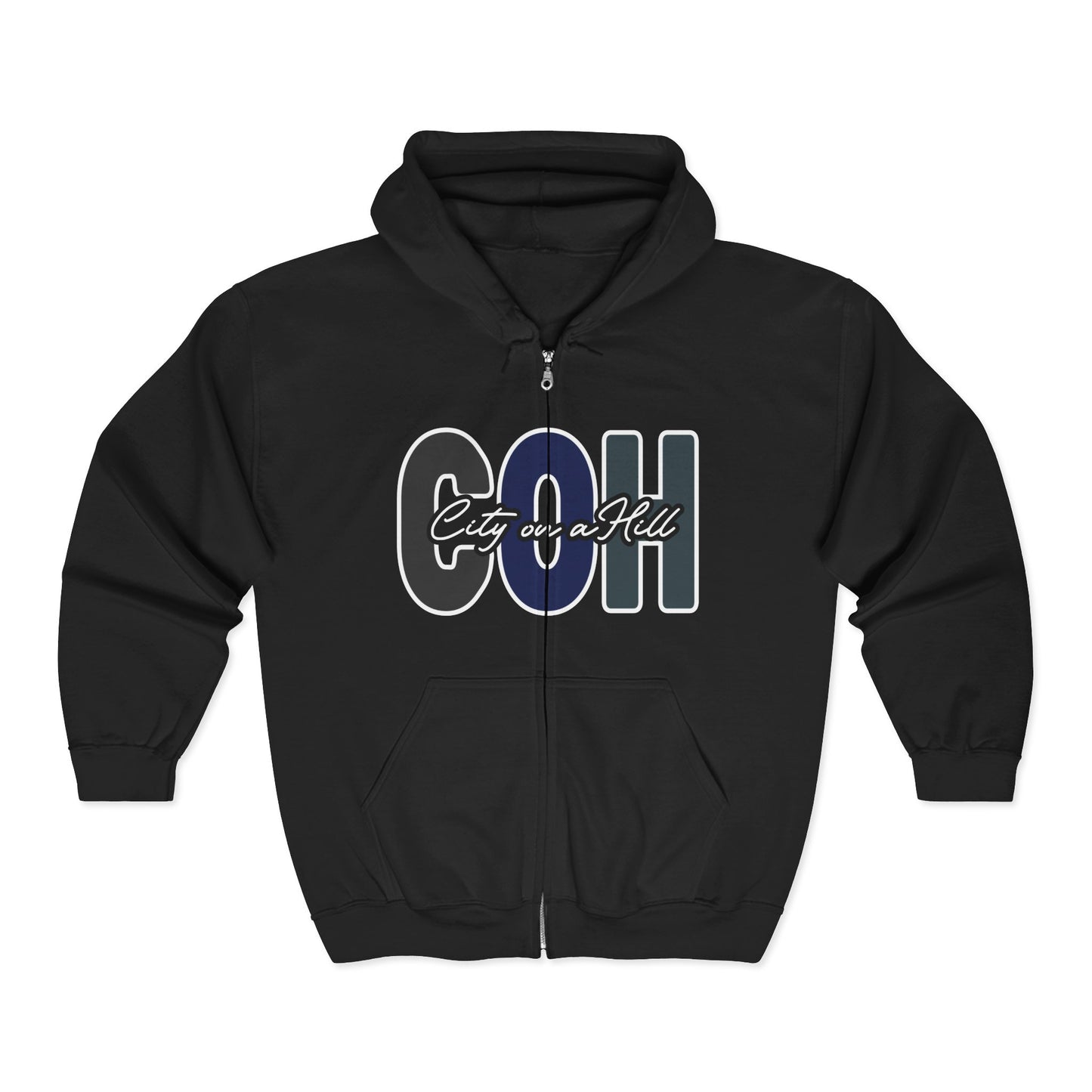 ADULT - Unisex Zip Hoodie - City on a Hill