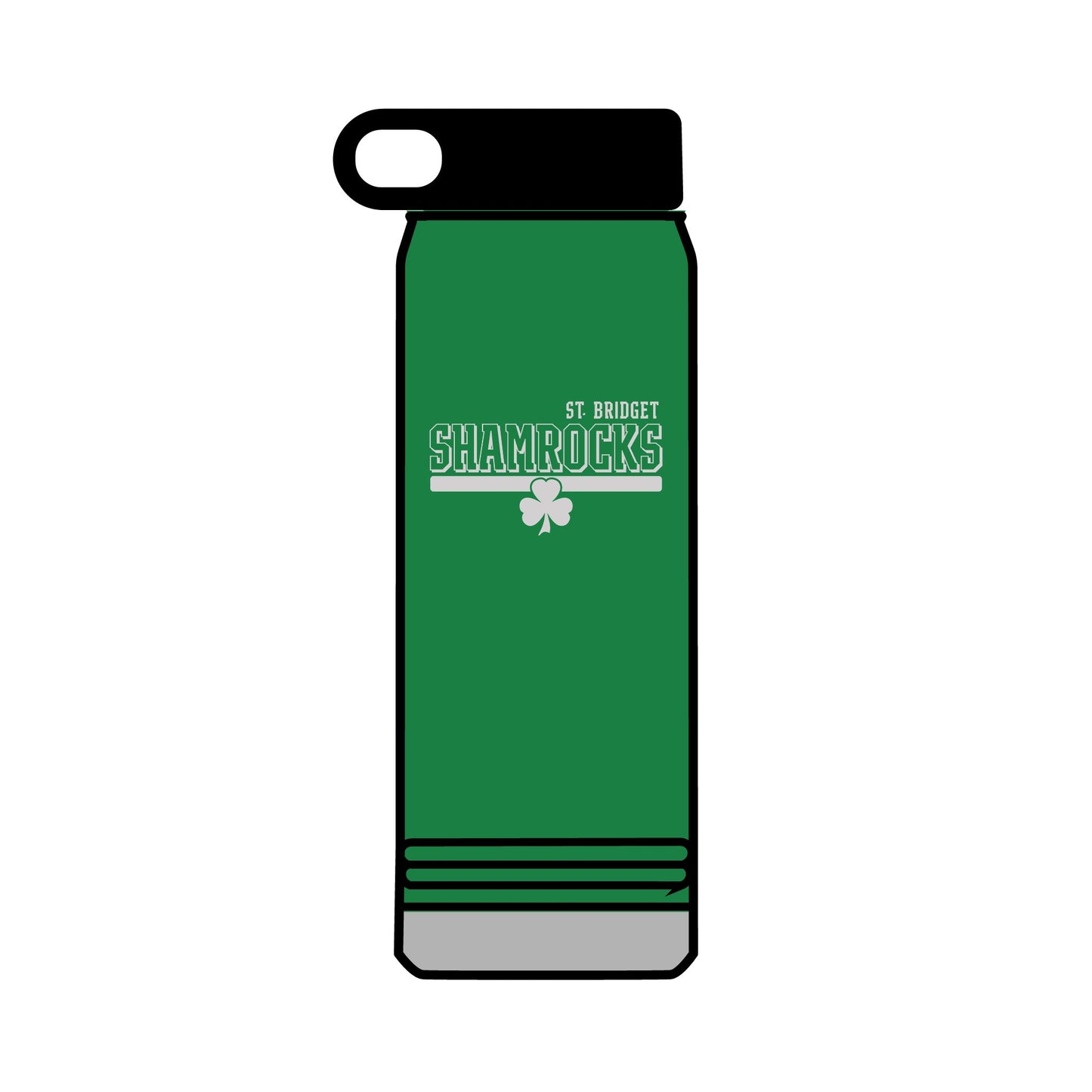32oz Water Bottle - St. Bridget Shamrocks