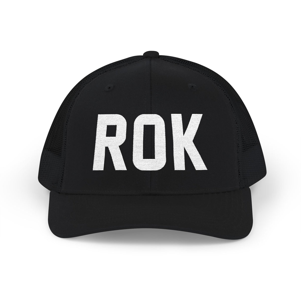 Black and White Trucker Cap - ROK Global