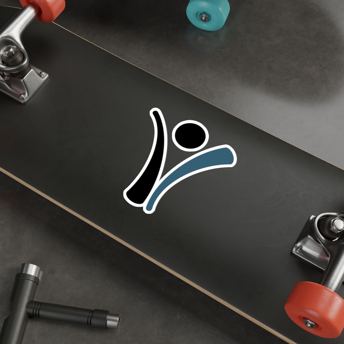 Die-Cut Sticker - Living with Purpose Blue Man