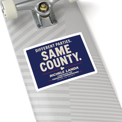Regular Sticker - Different Parties- Same County