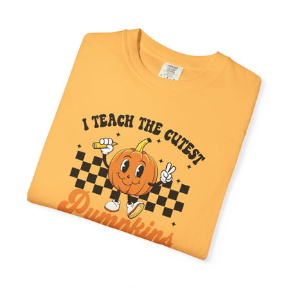 Comfort Colors Teacher Fall Shirt | I Teach The Cutest Pumpkin T-Shirt | Thanksgiving Teacher Tee | Cute Autumn Classroom Shirt