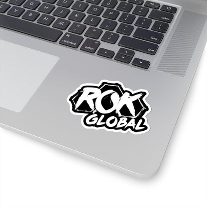 White ROK Global Kiss-Cut Sticker - ROK Global