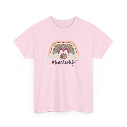 Teacher Life Rainbow T‑Shirt - Cute #teacherlife Graphic Tee for Educators