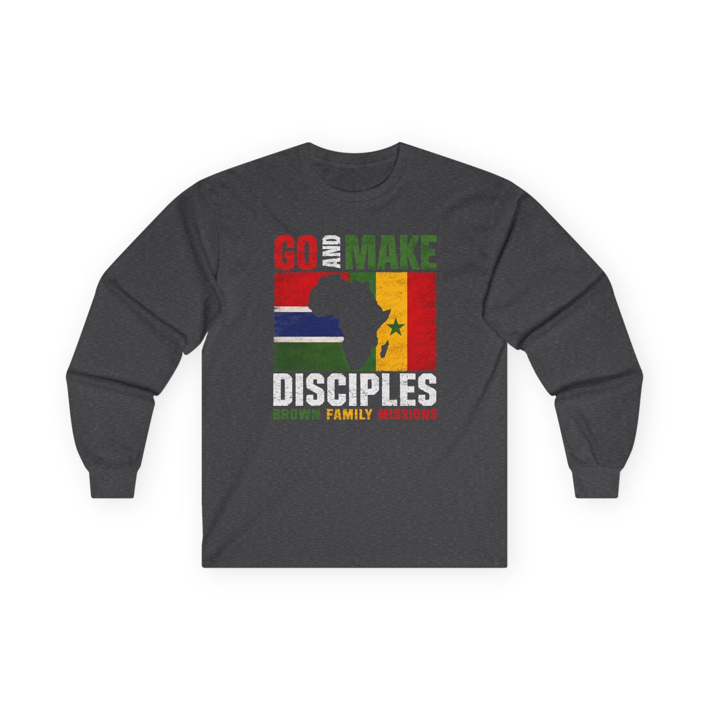 Go and Make Disciples Long Sleeve Tee - Brown Family Missions