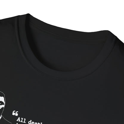 Charlie Kirk Memorial Shirt, All Death Can Do to the Believer Is Deliver Him to Jesus Shirt, Tribute Portrait Tee, Gildan Unisex