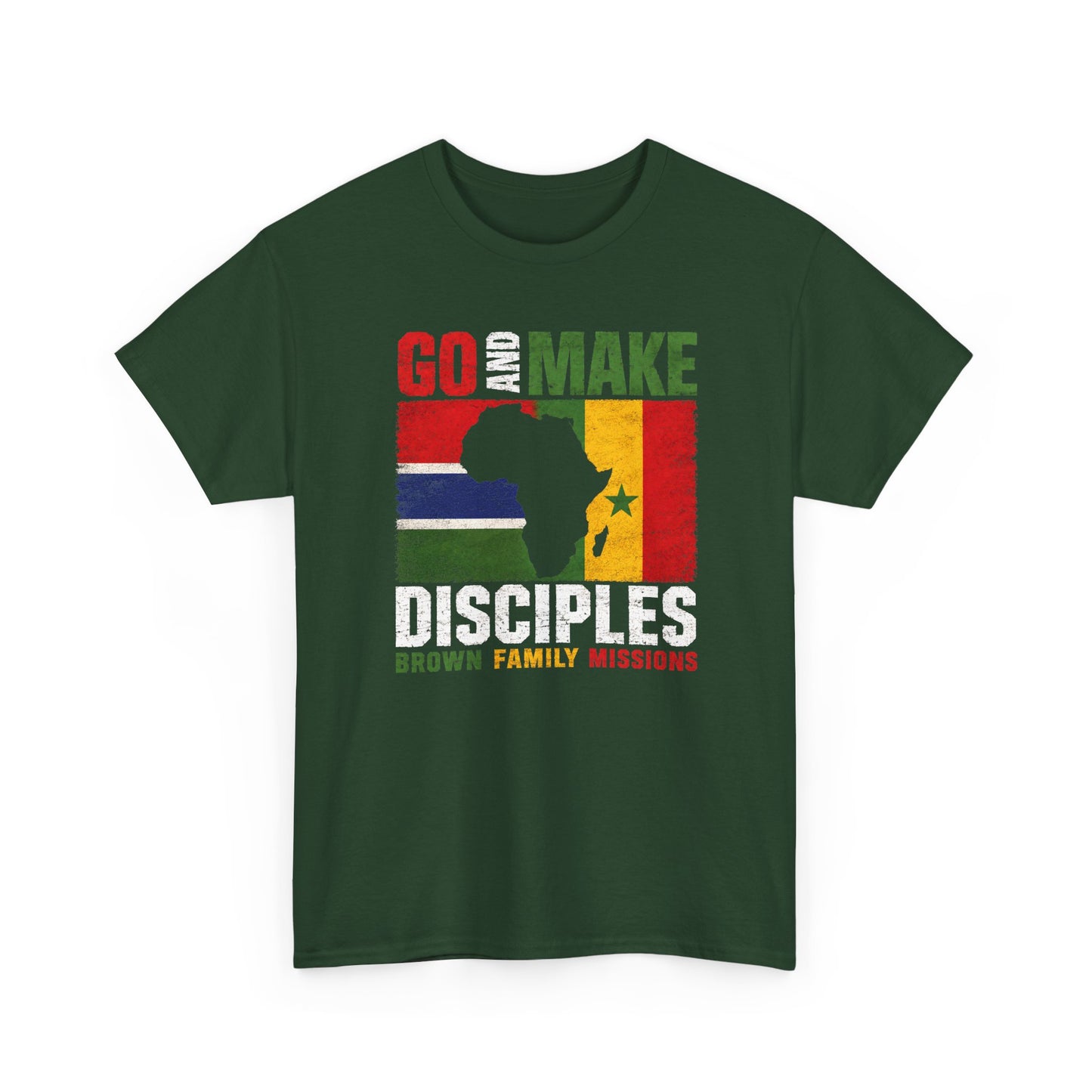 Go and Make Disciples T‑Shirt - Brown Family Missions